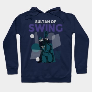 Sultan Of Swing Upright Double Bass Player Hoodie